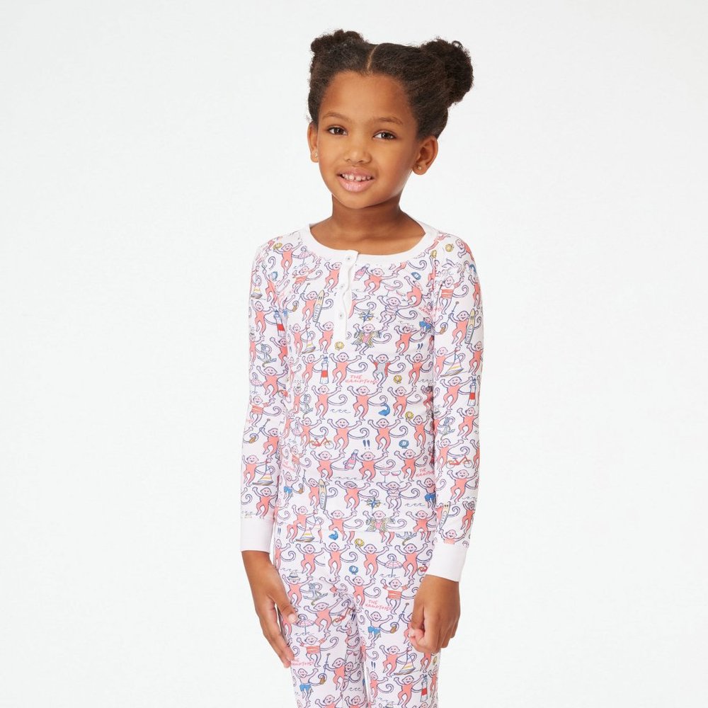 Kids Hamptons Monkey Pajamas